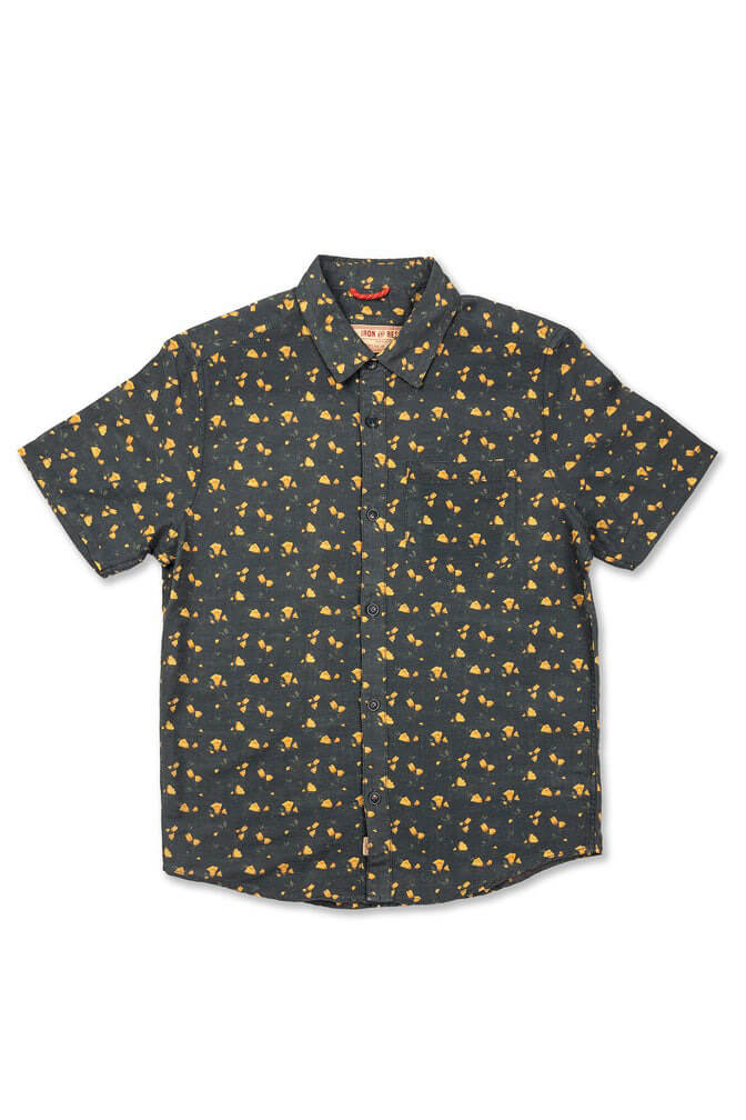 Iron & Resin Poppy shirt in navy