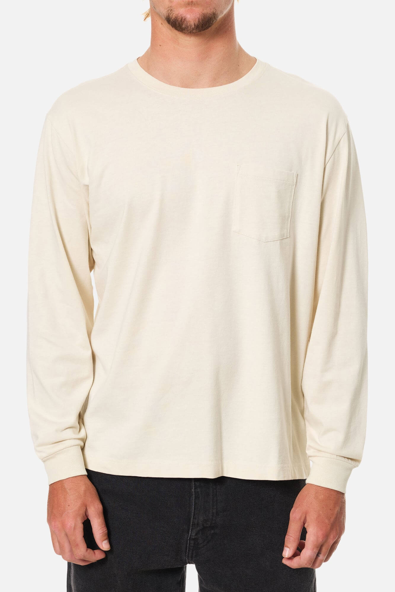 Katin Base Long Sleeve Tee in vintage white