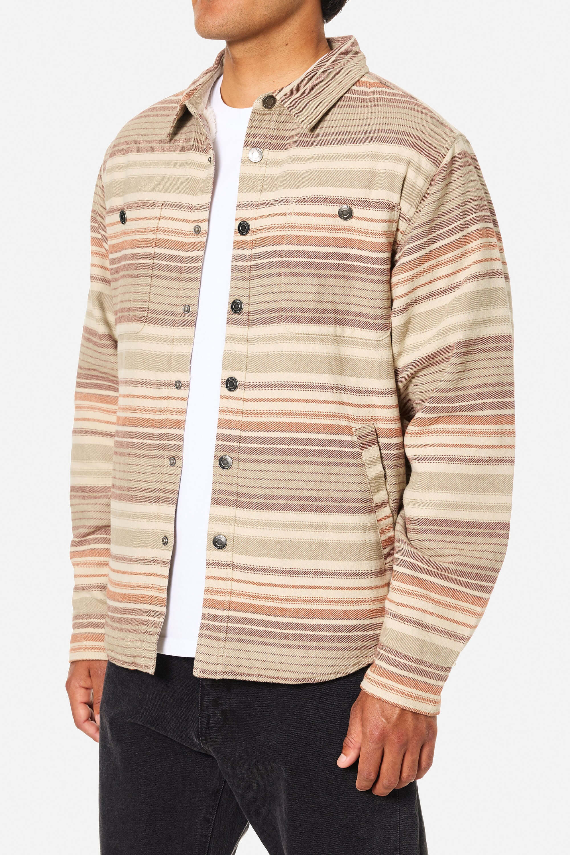 Katin Harold Stripe Jacket in mahogany