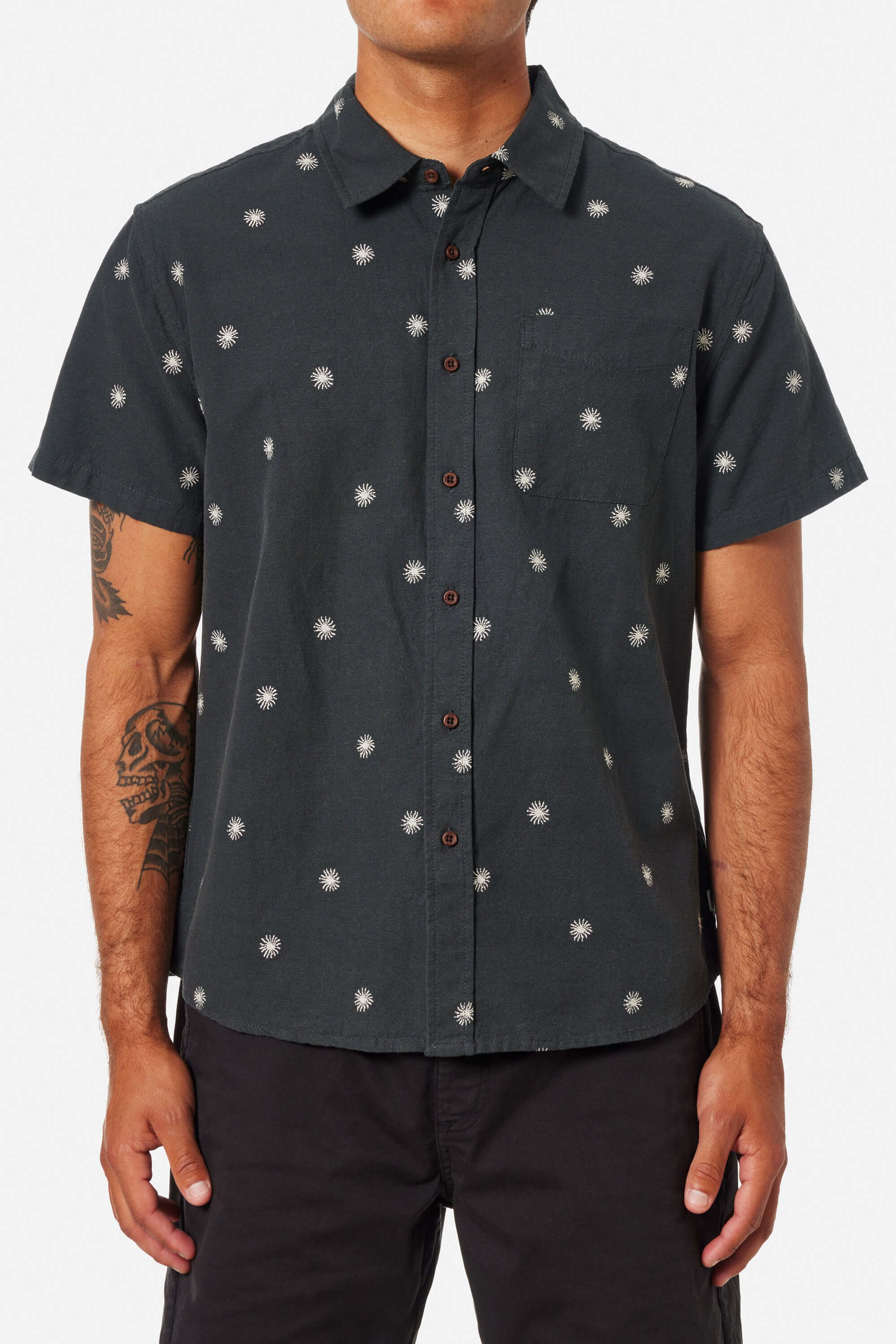 Katin shine shirt in black wash