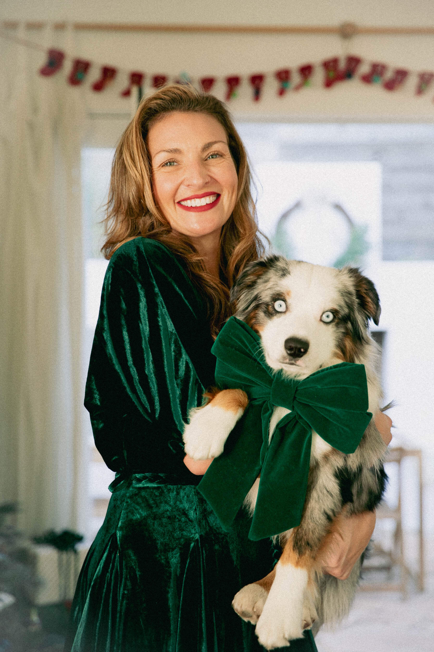 Womens green emerald velvet dress