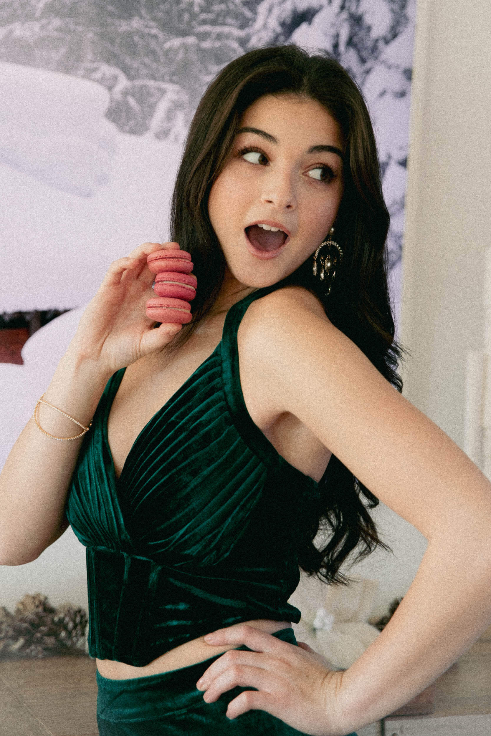 Womens corset top and pant set