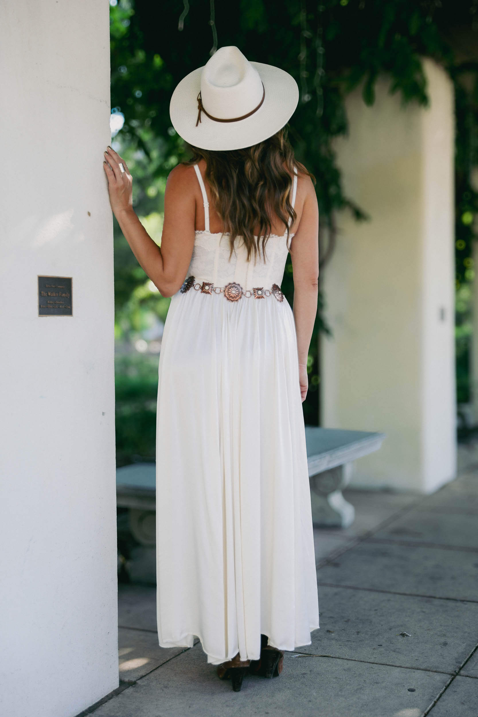 Womens ivory maxi silky skirt
