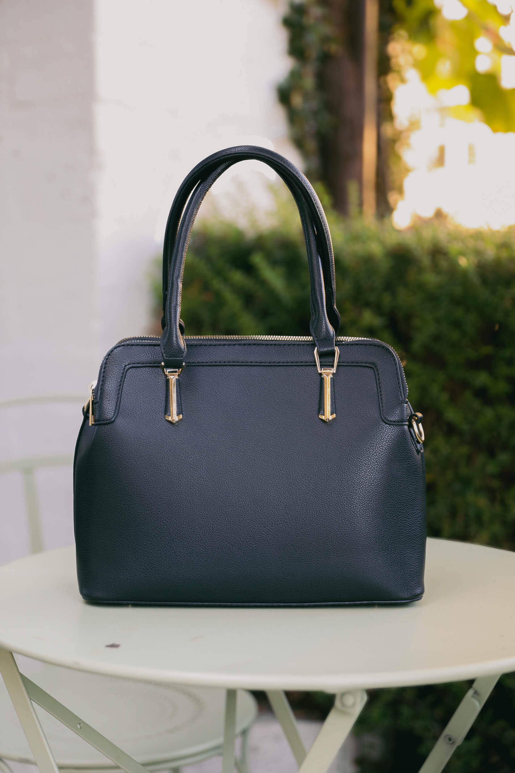 Black tote bag