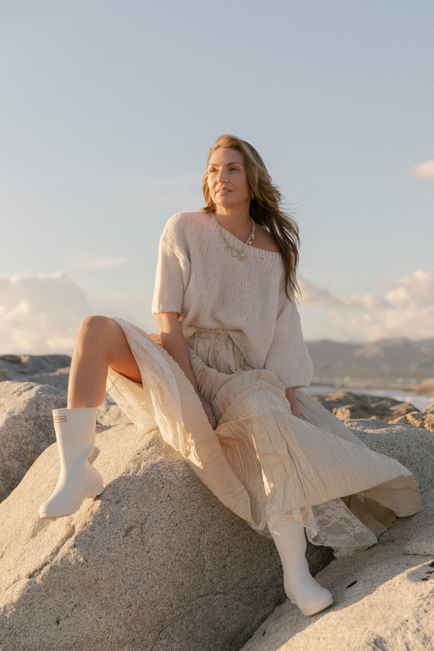 Womens sheer lace skirt