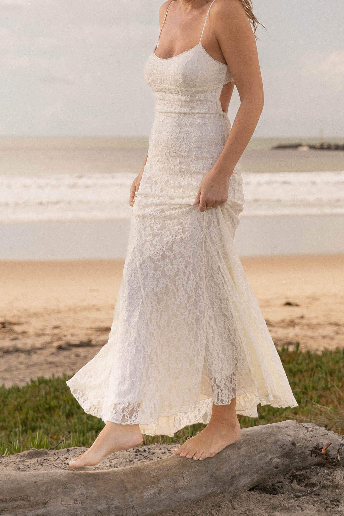 Womens lace maxi dress