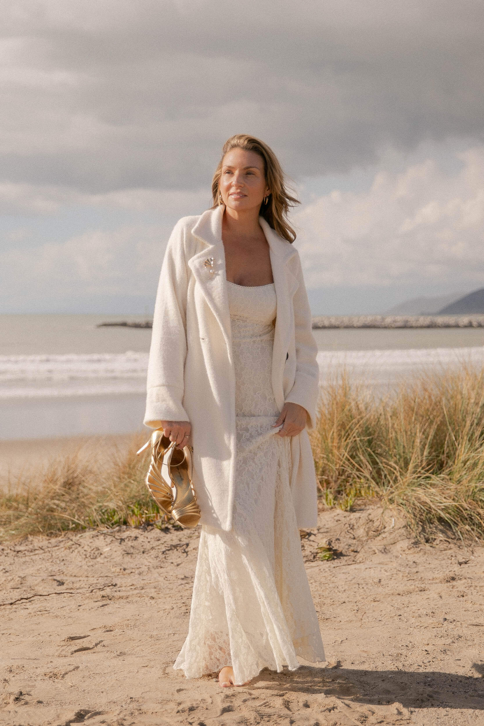 Womens white trench coat