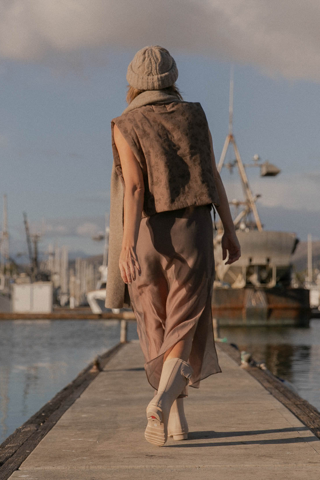 Womens button up vest