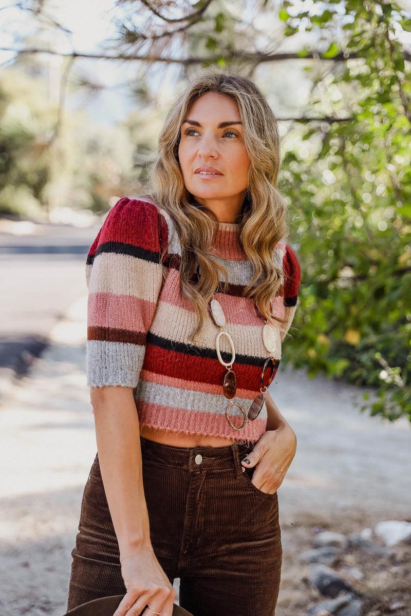 vintage stripe sweater