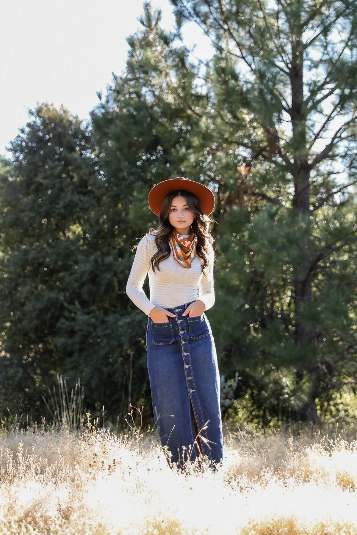 Rollas Jeans sailor skirt in dark vintage indigo