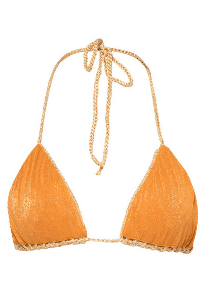 Maaji balms bikini top in golden threads