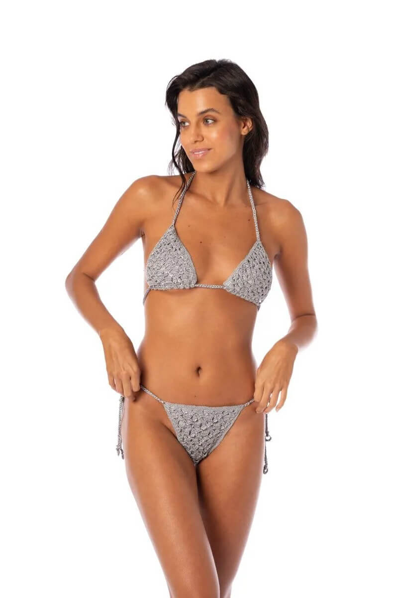 Maaji balms bikini top in sparkle mesh