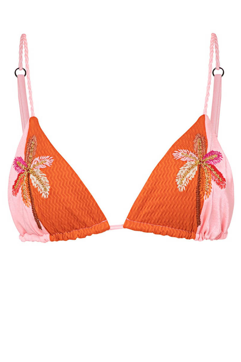 Maaji everly triangle bikini top in summer dunes