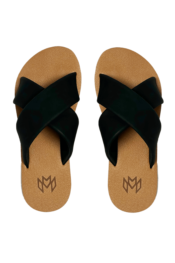 Malvados Icon Ellie Cross sandal in jet