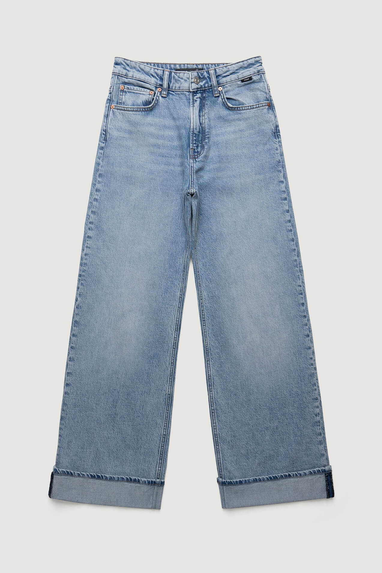 Mavi Florida Wide Legs in light brushed classic blue