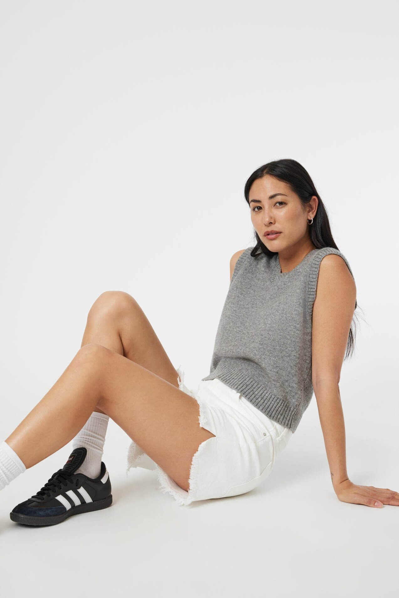 Mavi Heidi Shorts in off white