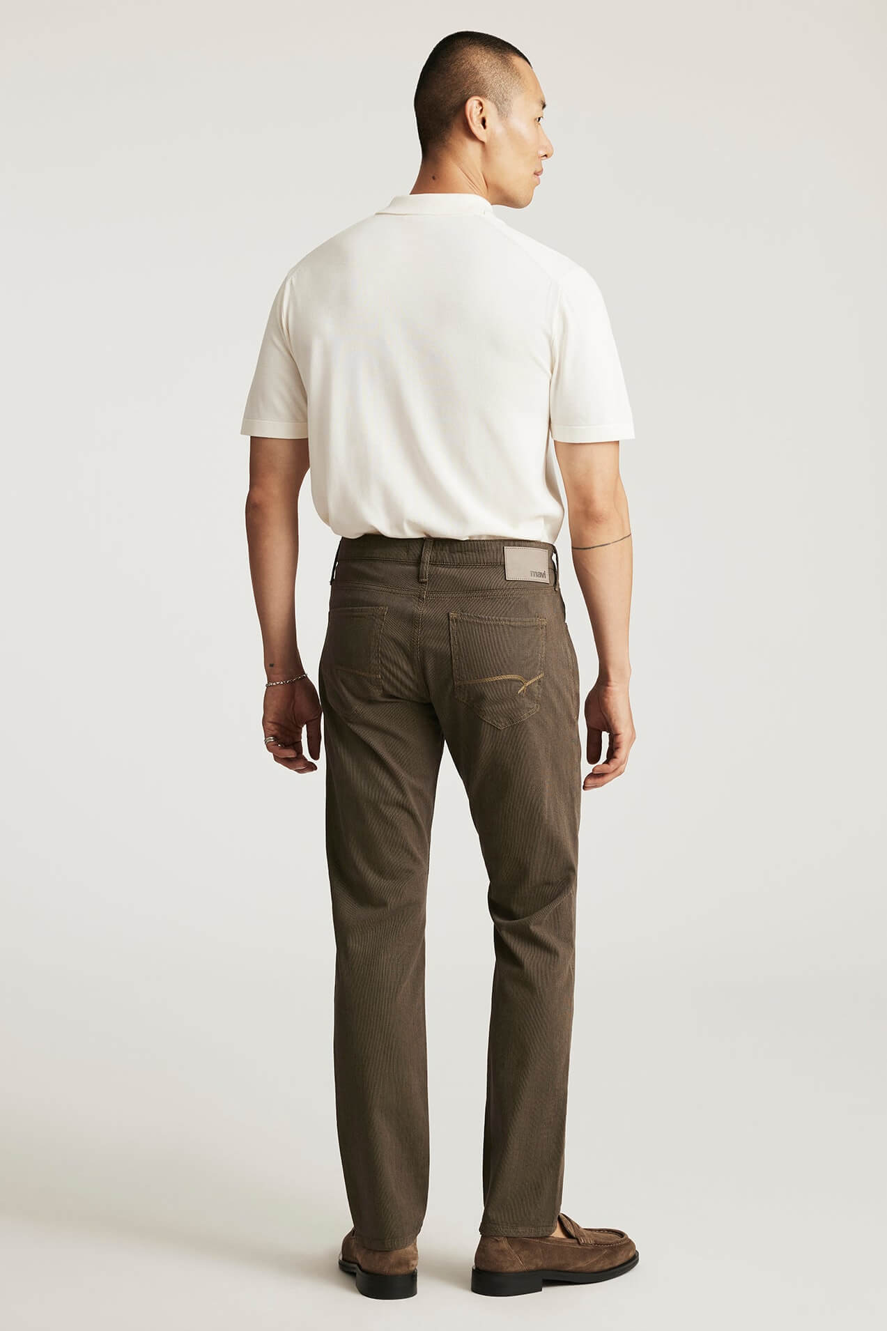 Mavi Jeans Jake Slim Leg in khaki stripe