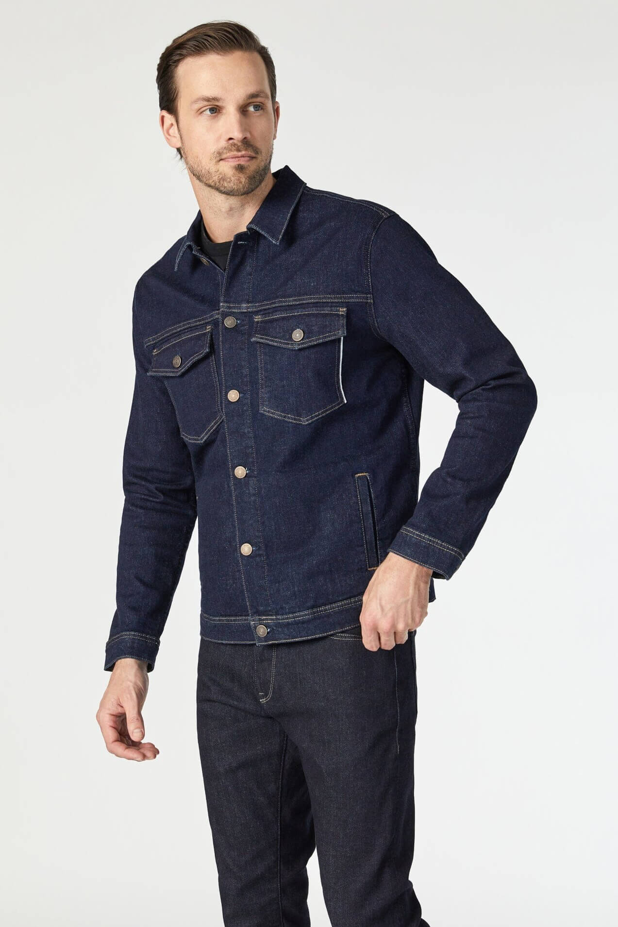 Mavi Jeans Loran denim jacket in rinse organic selvedge