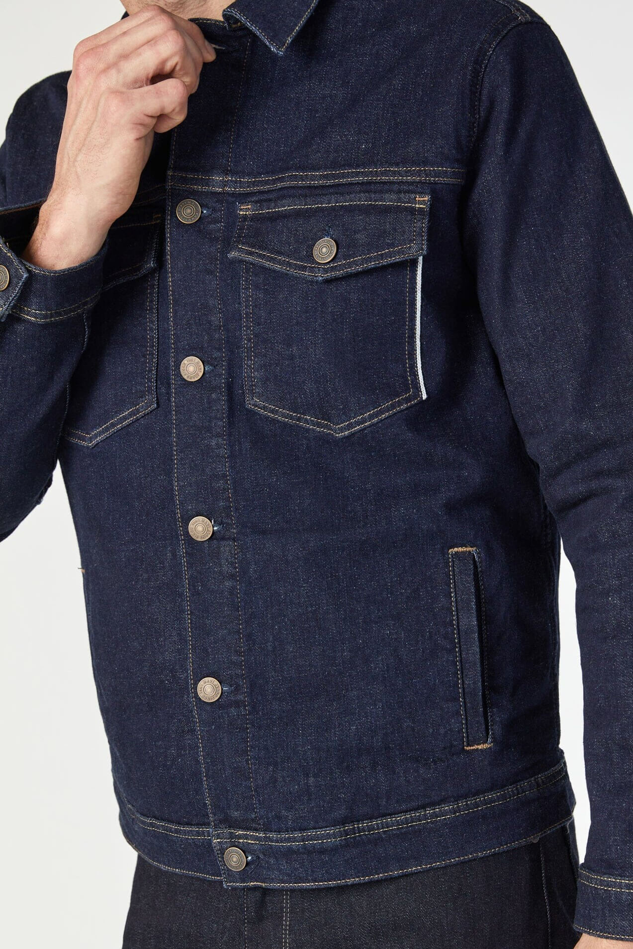 Mavi Jeans Loran denim jacket in rinse organic selvedge