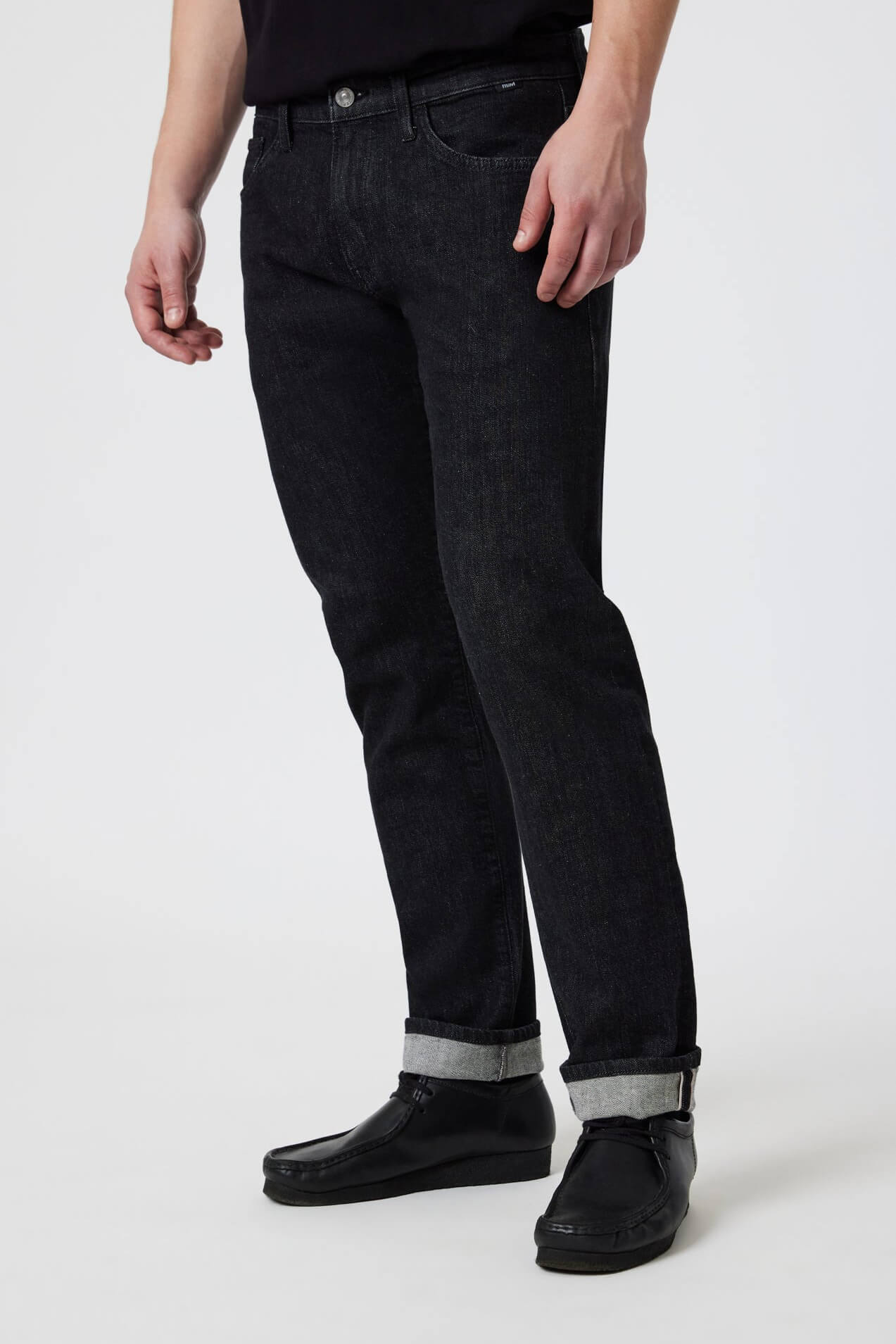 Mavi Jeans Marcus slim straight leg in black selvedge