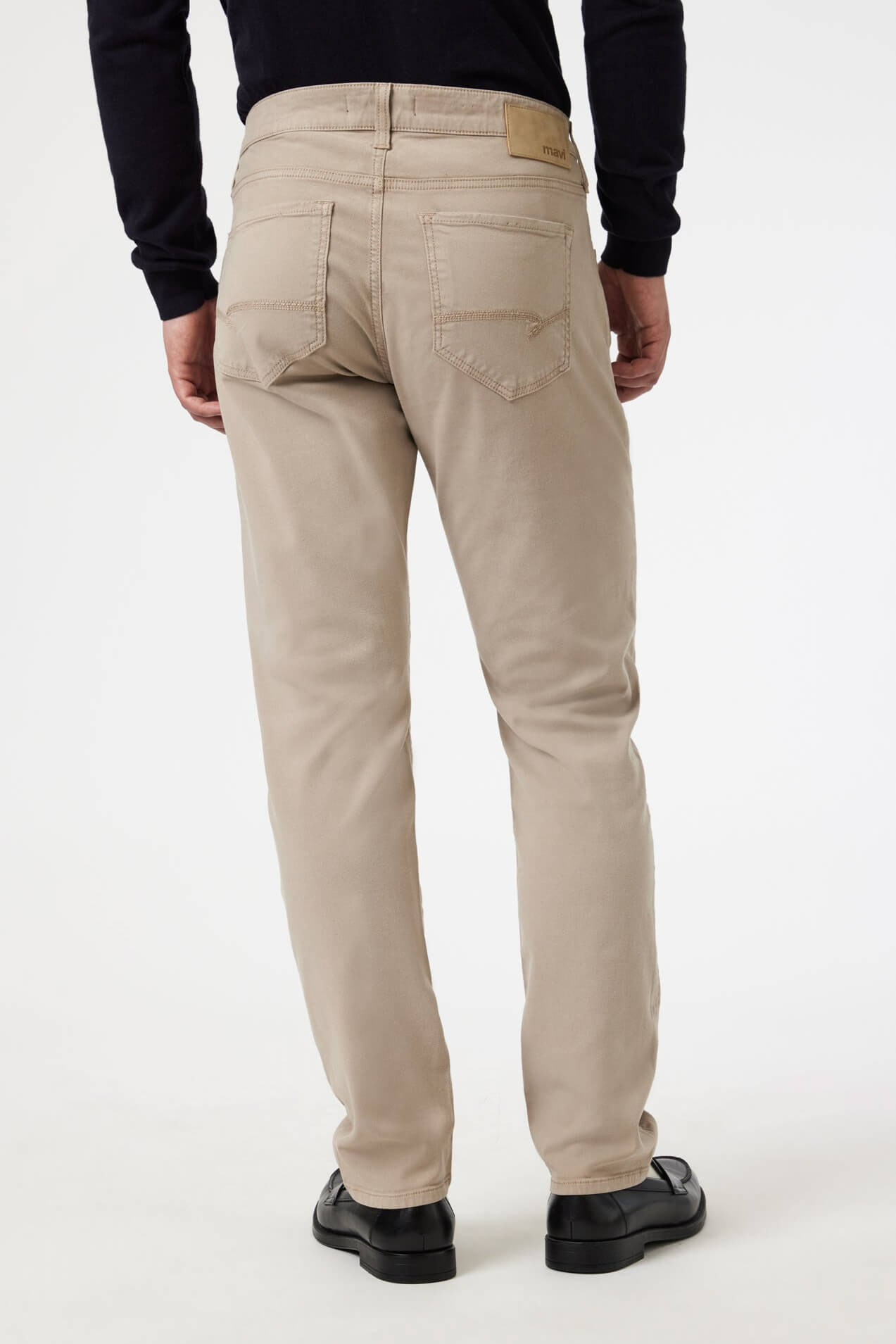 Mavi Jeans Marcus slim straight leg in latte luxe twill