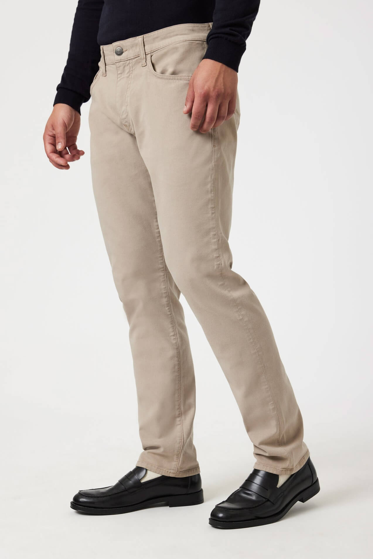 Mavi Jeans Marcus slim straight leg in latte luxe twill