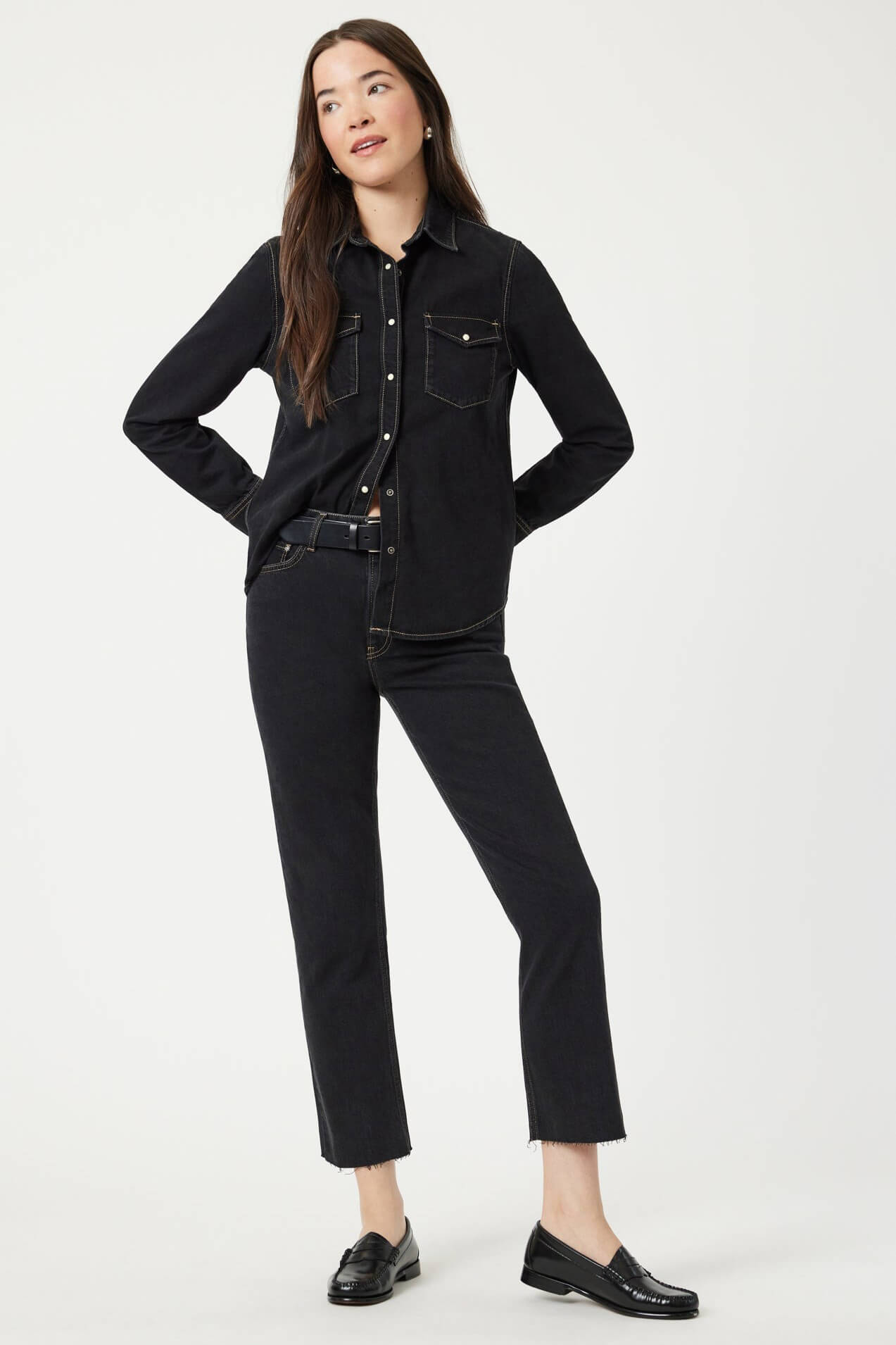 Mavi Jeans New York straight leg in deep smoke blue