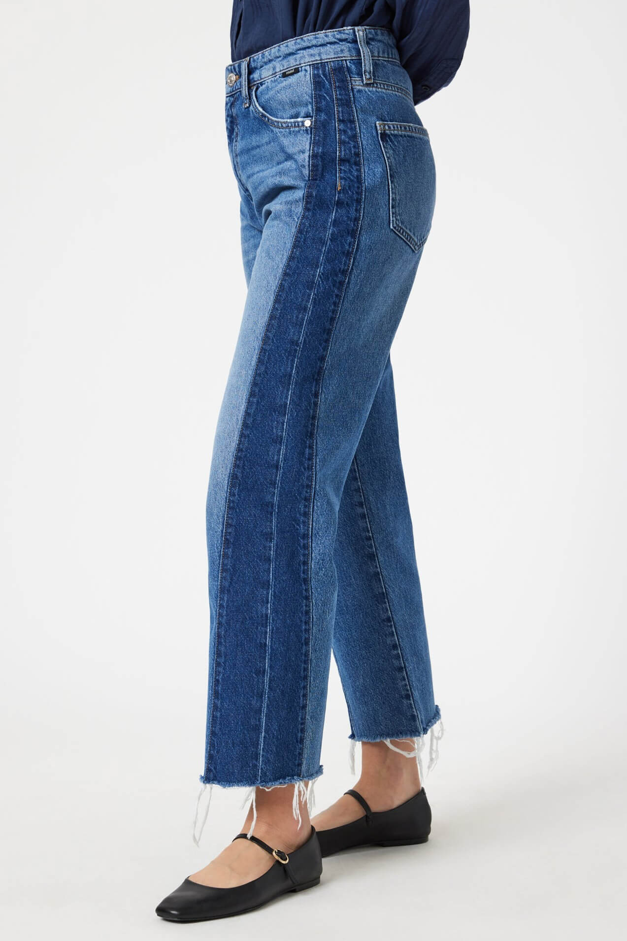 Mavi jeans Savannah straight leg in mix blue blocking