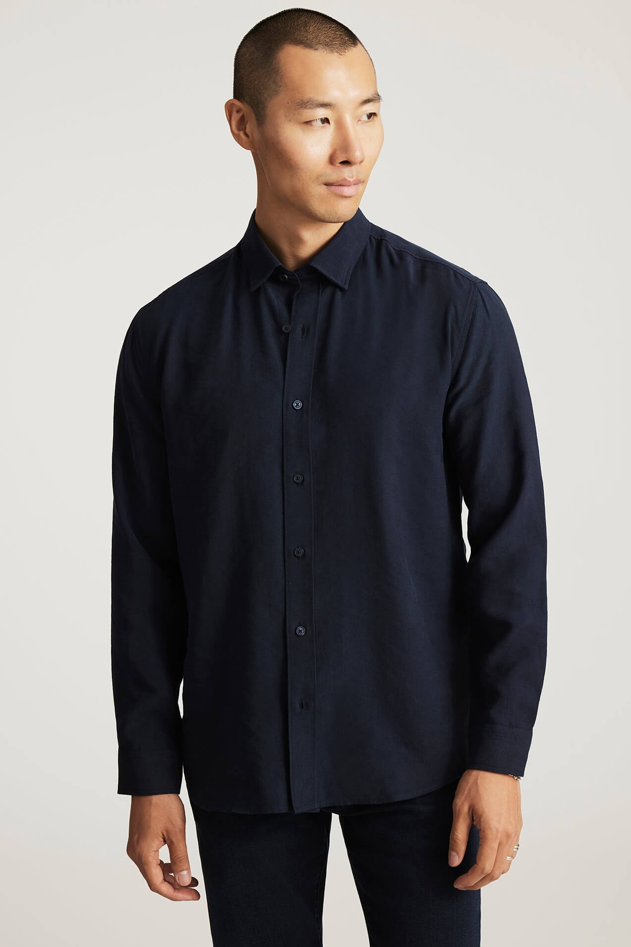 Mavi Long Sleeve button up shirt in total eclipse