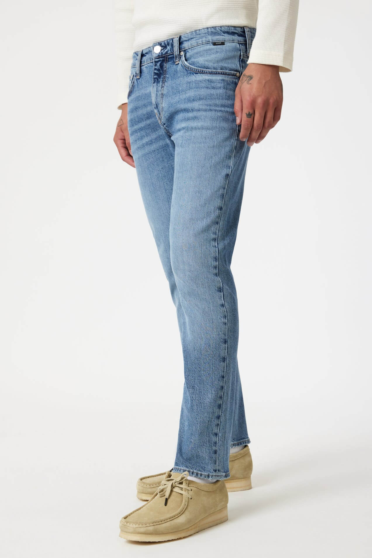 Mavi Jeans Marcus slim straight leg jeans in light brushed classic blue