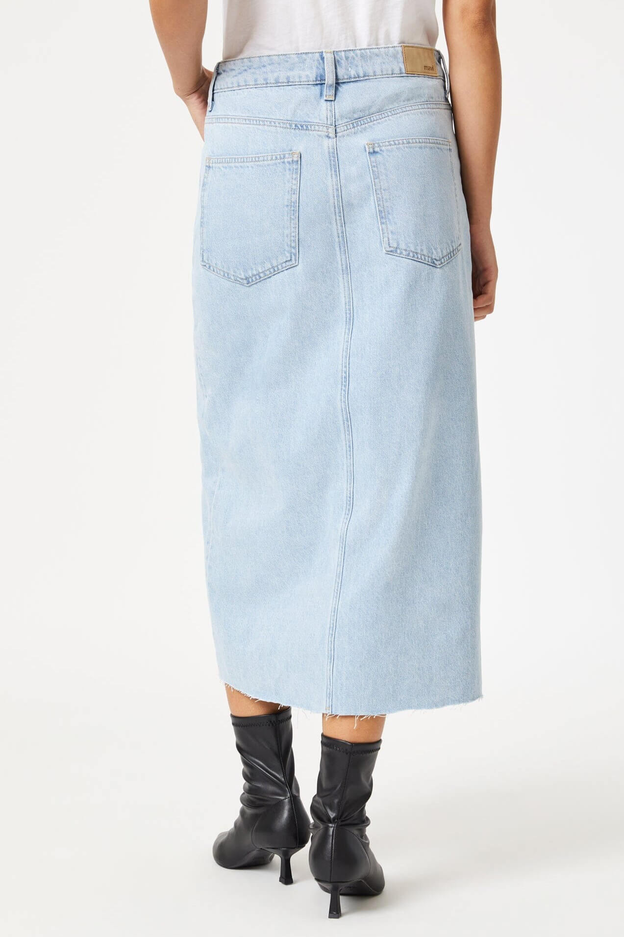 Mavi Jeans Marin denim skirt in bleached denim