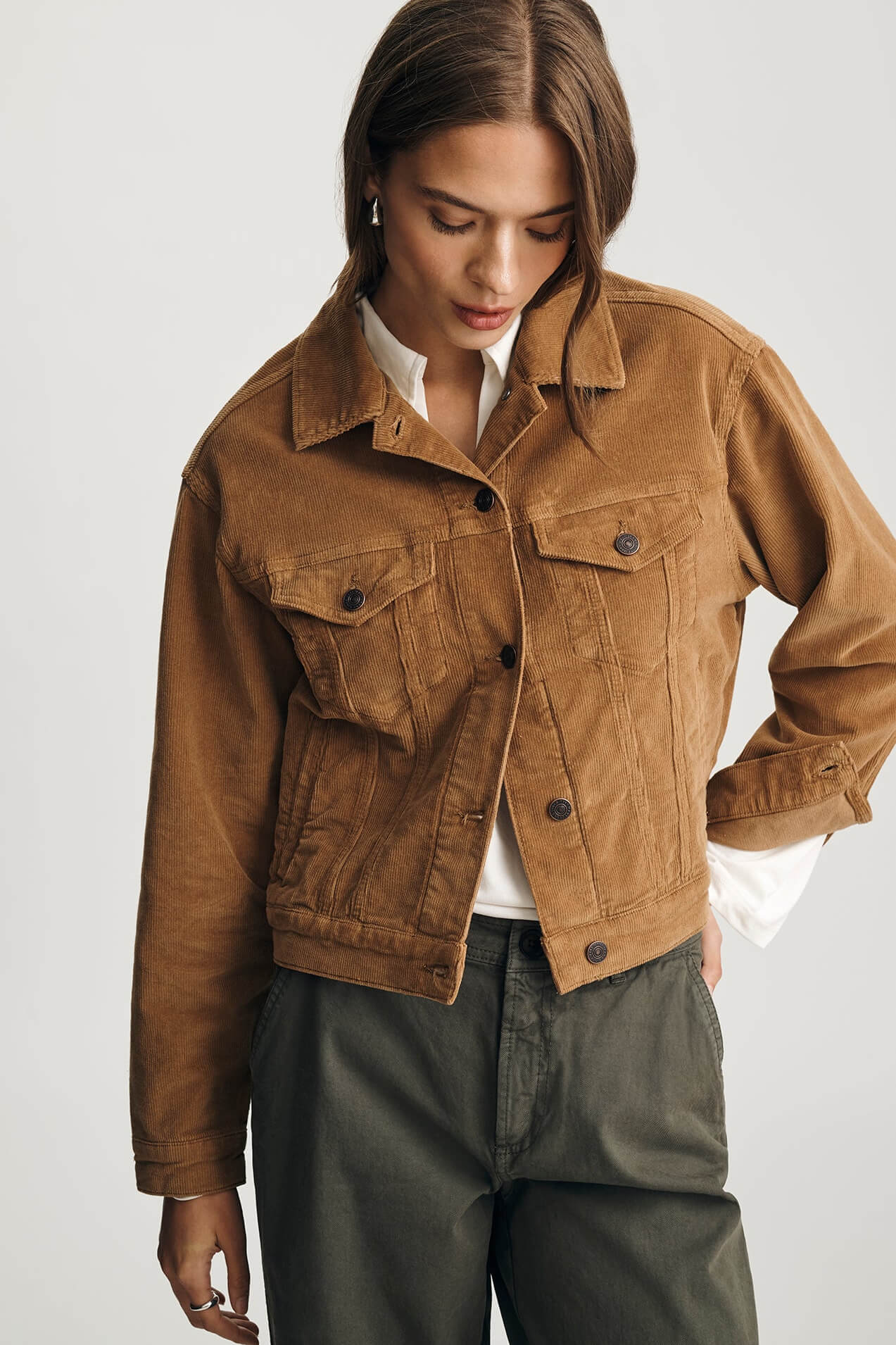 Mavi Megi Corduroy Jacket in camel