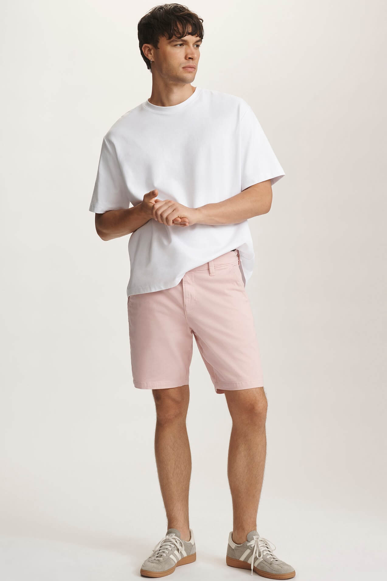Mavi Noah Chino Shorts in flamingo twill