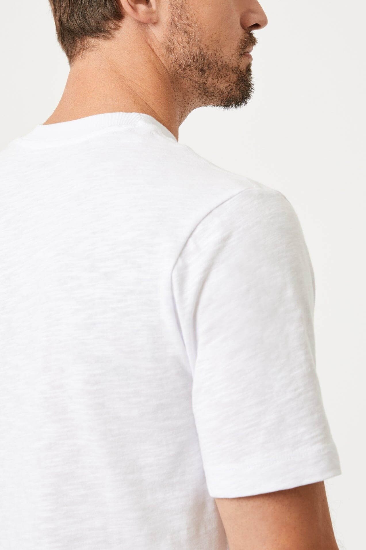mavi short sleeve shirt in white