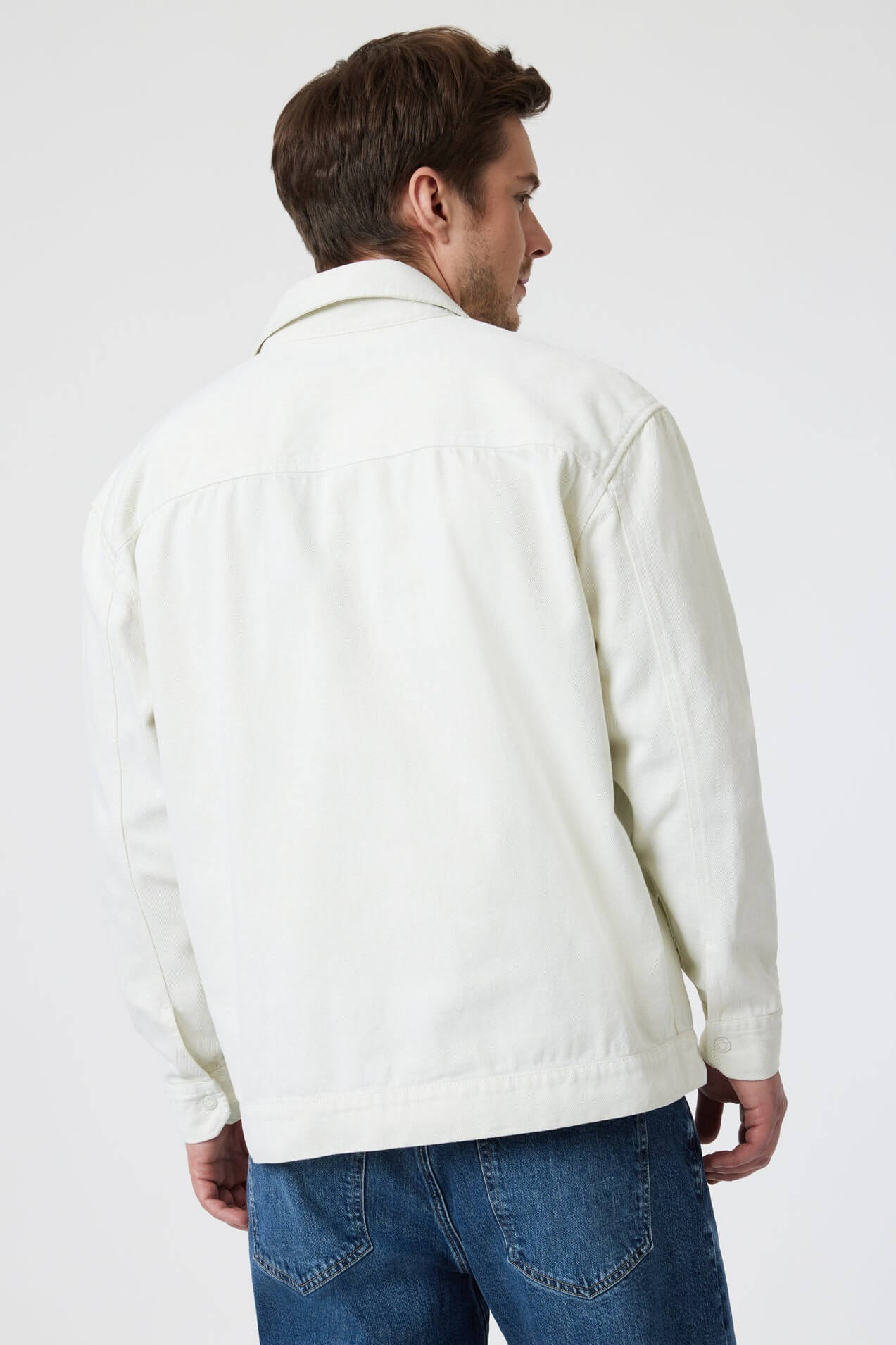 Mavi two pocket shirt in antique white