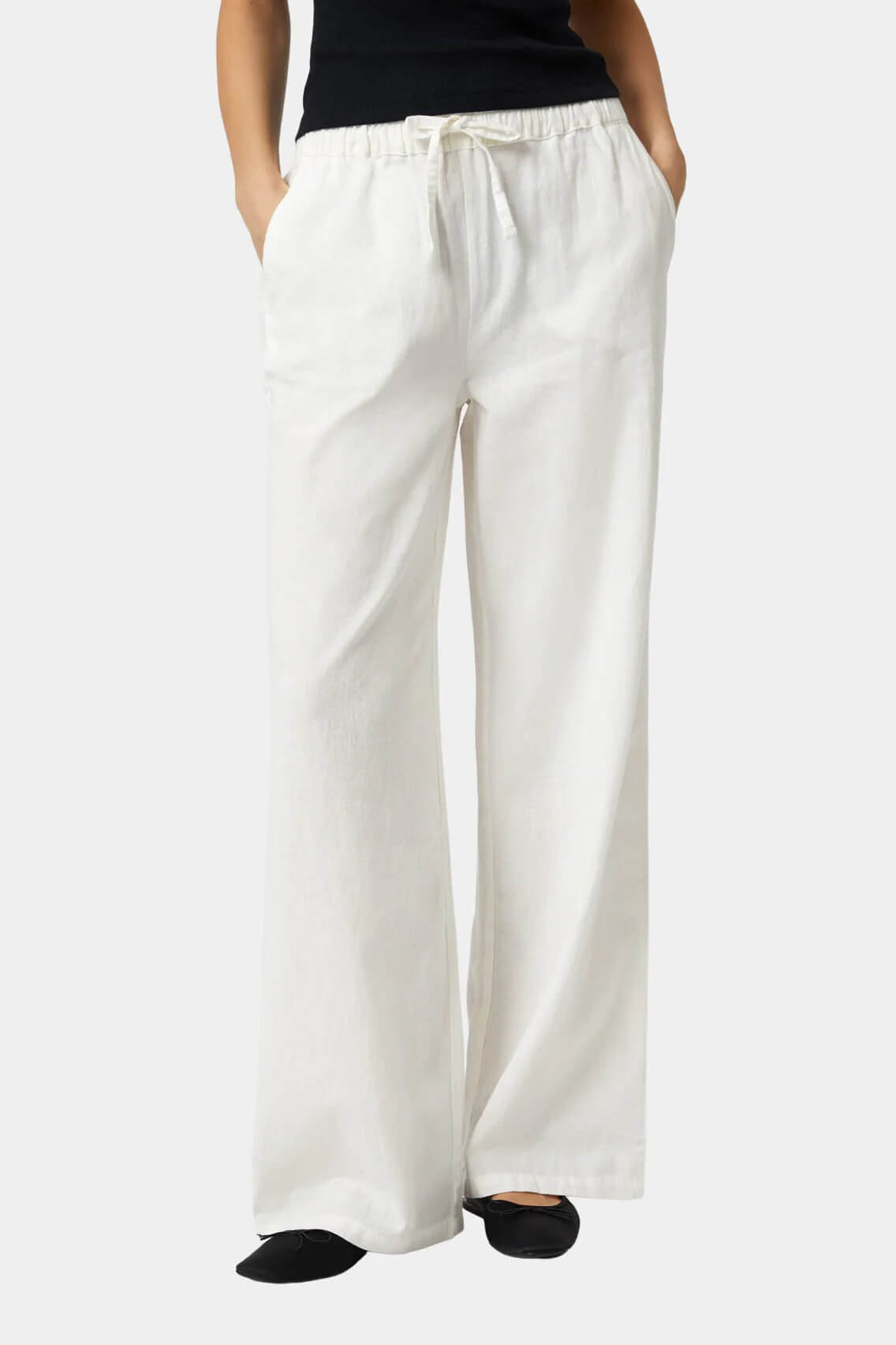 Mavi woven pant in white