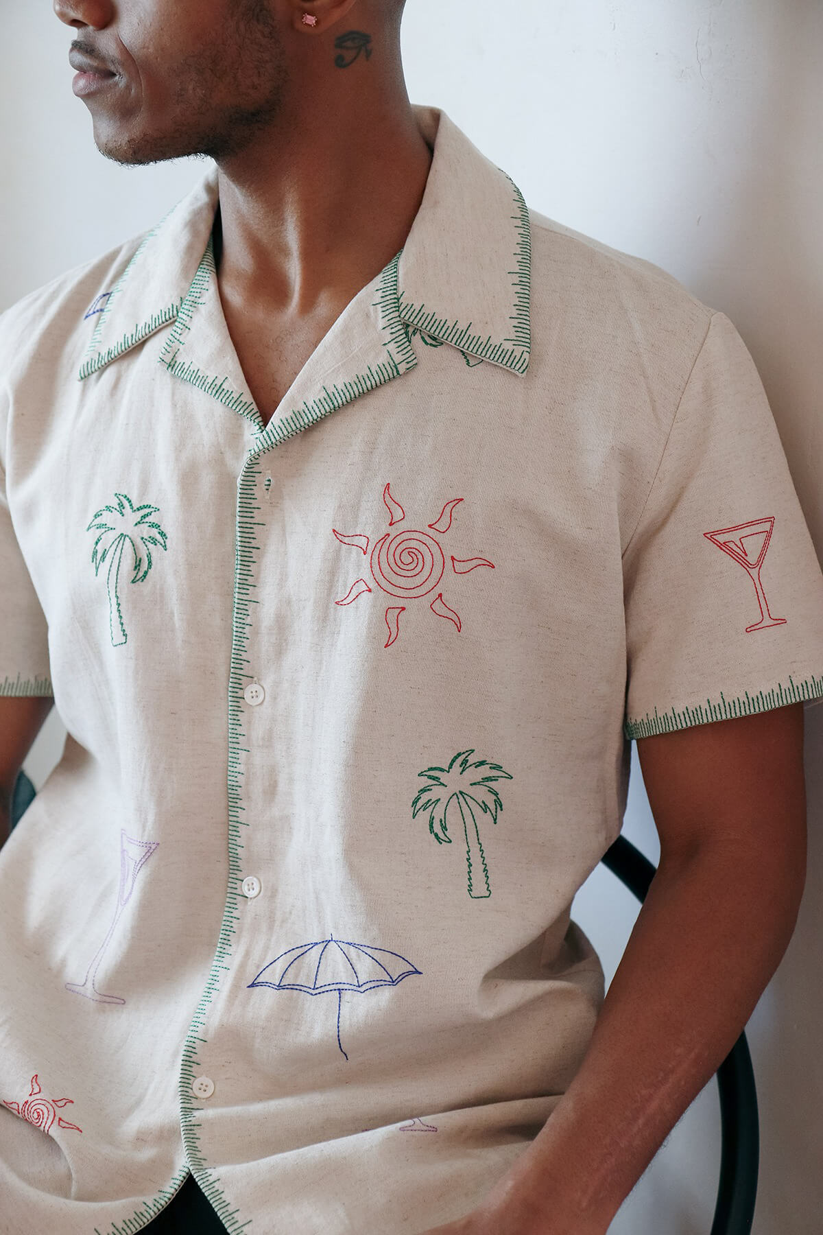 Mavrans palms linen shirt