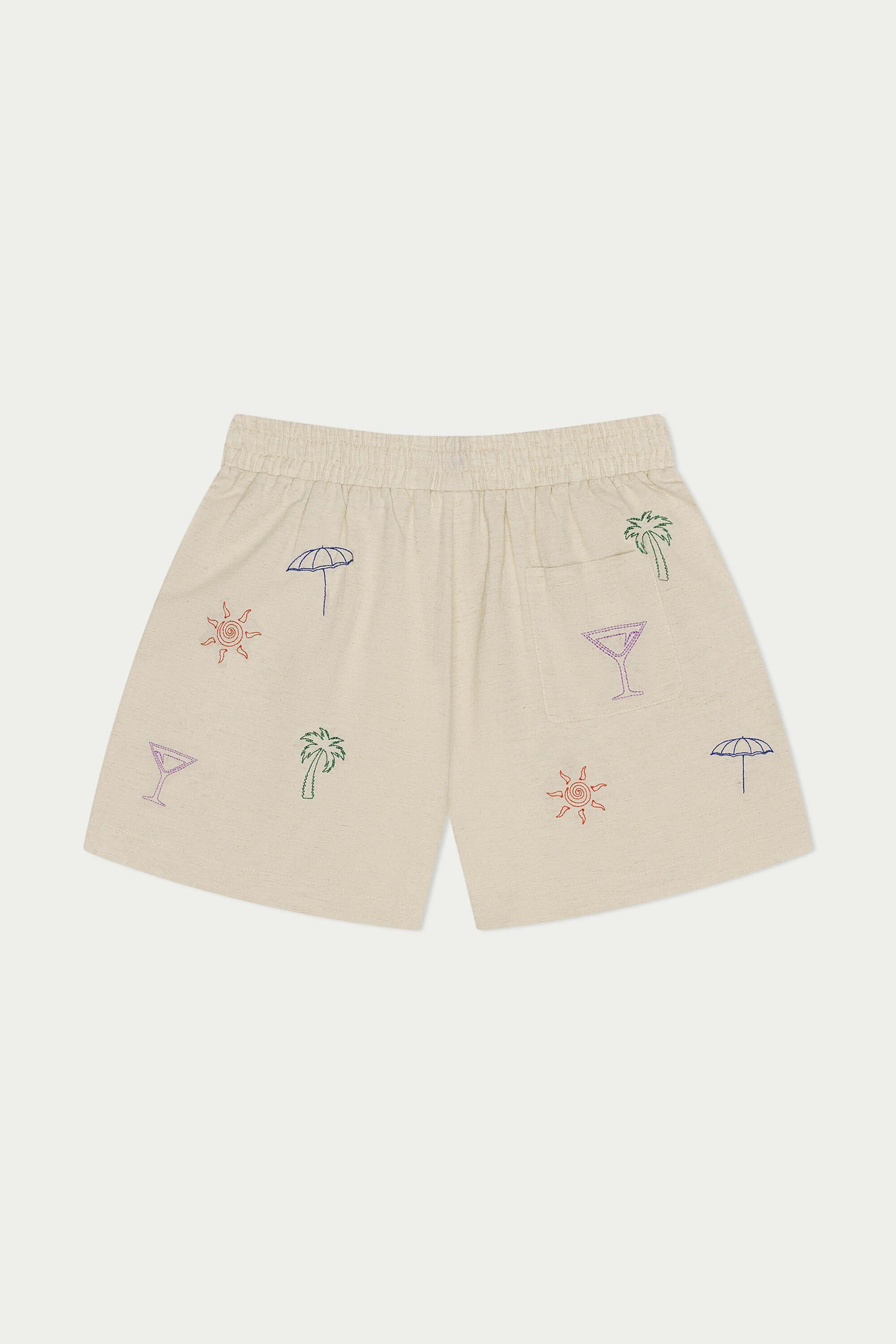 Mavrans palms linen short