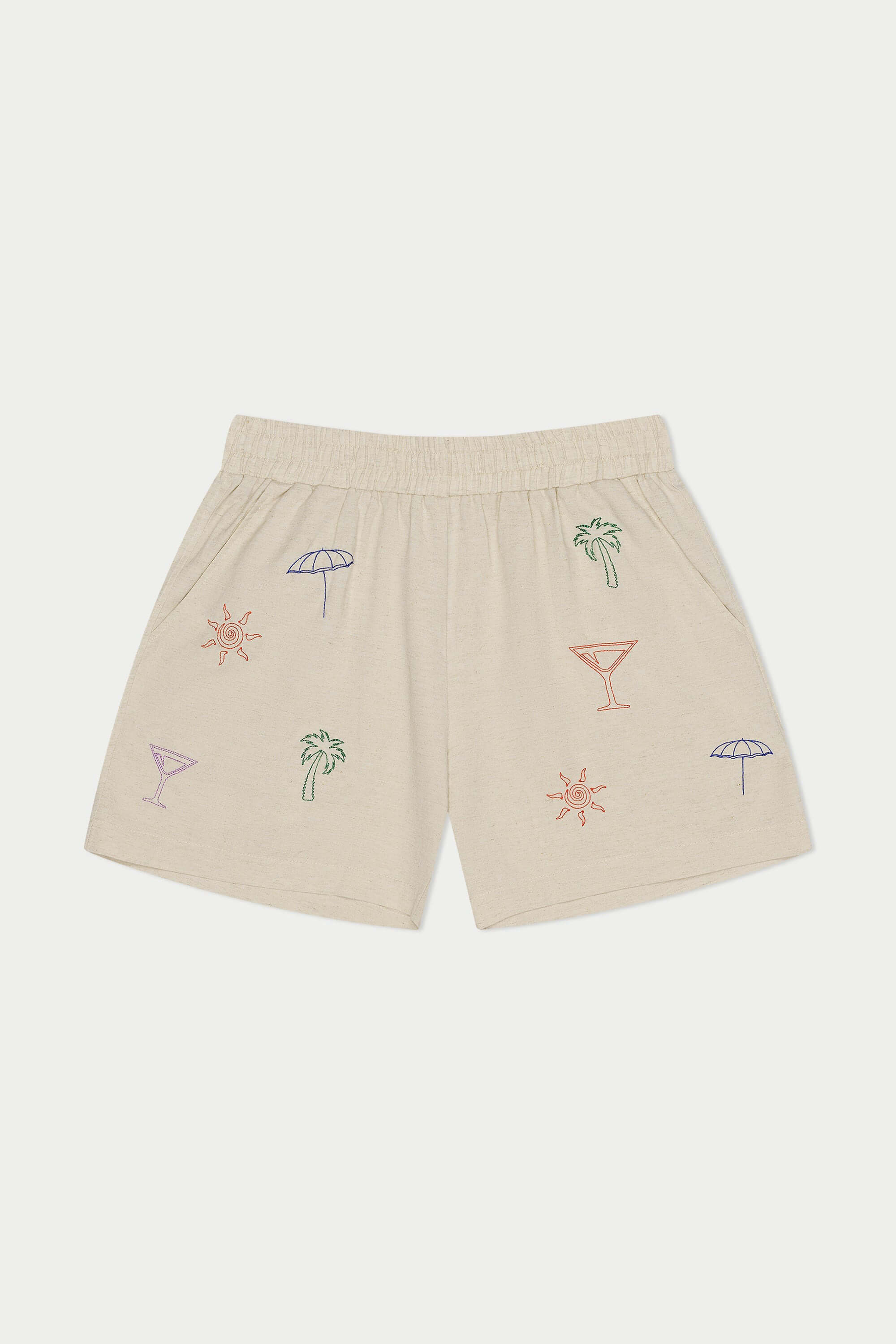 Mavrans palms linen short