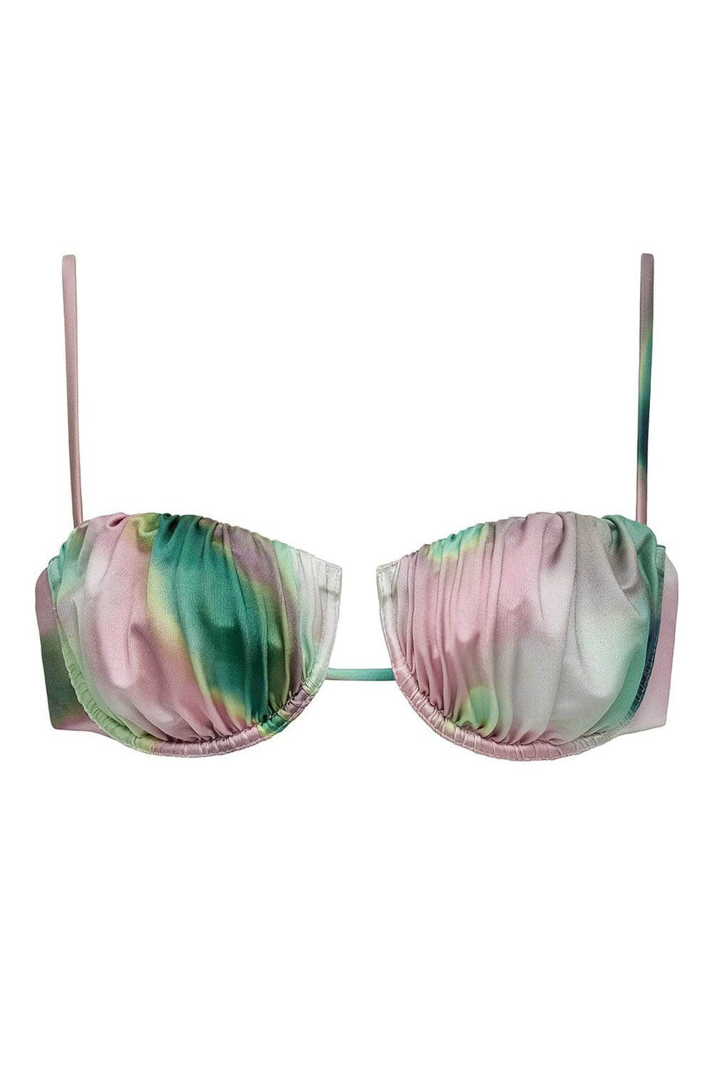 Montce Swim petal bikini top in silk dye