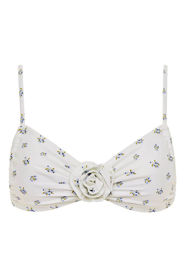 Montce Swim devin rosa bikini top in heidi floral