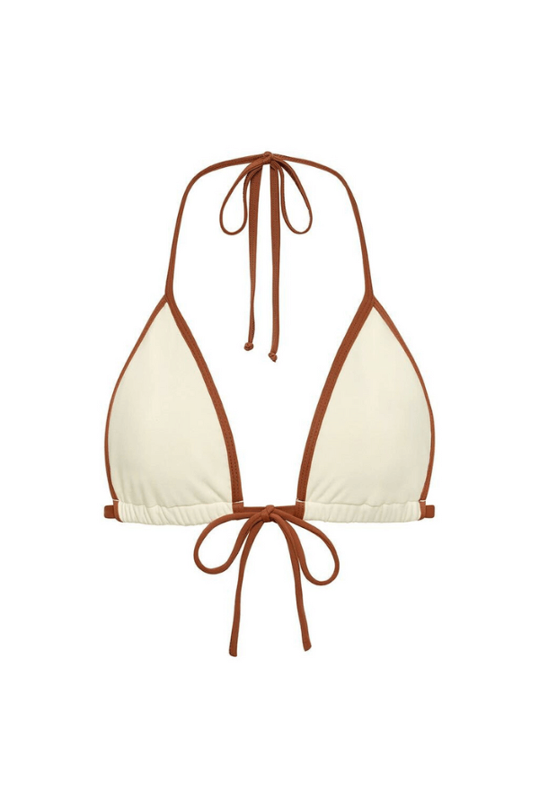 Montce Swim emma top in oat terra cotta