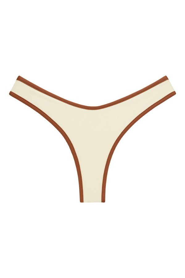 Montce Swim lulu bottom in oat terra cotta