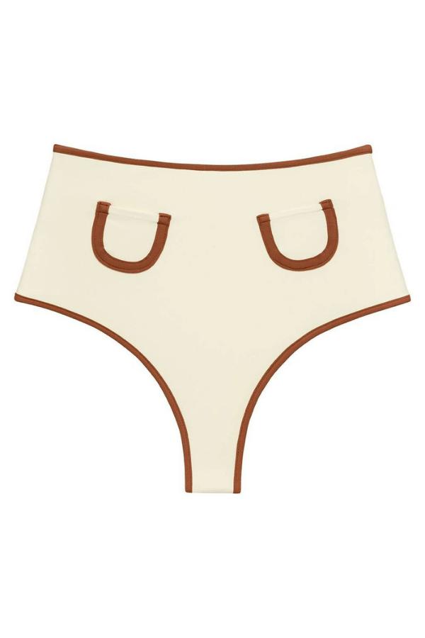 Montce Swim Polly bottom in oat terracotta