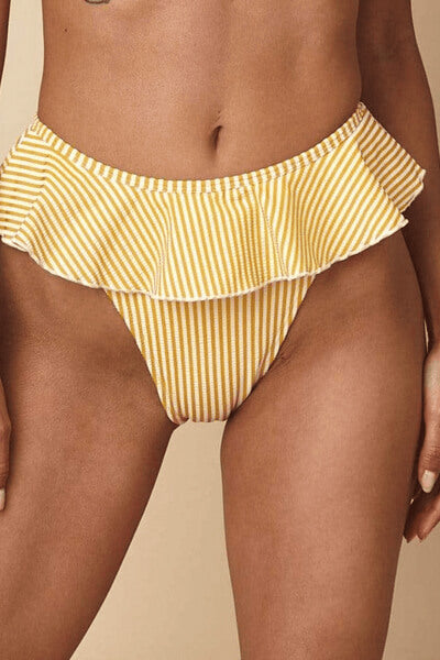 Montce swim tamarindo bottom in canary stripe