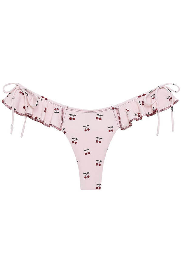 Montce Uno Ruffle Bow Bottom in cherries