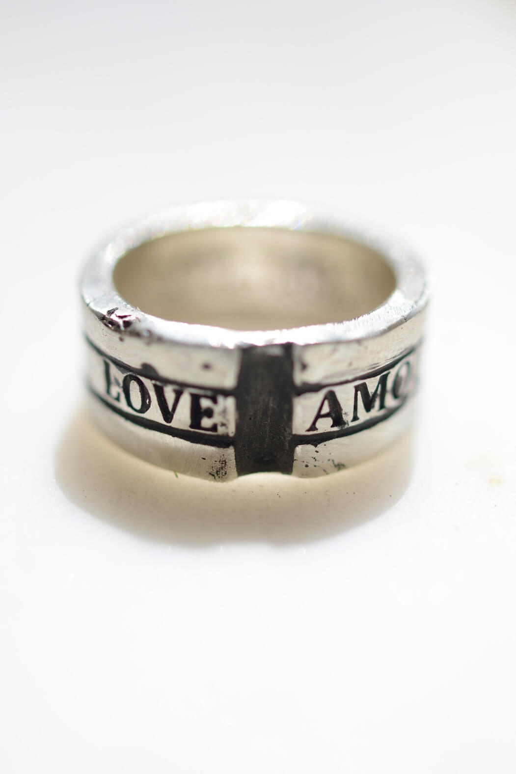 Montestruque love amour ring in sterling silver