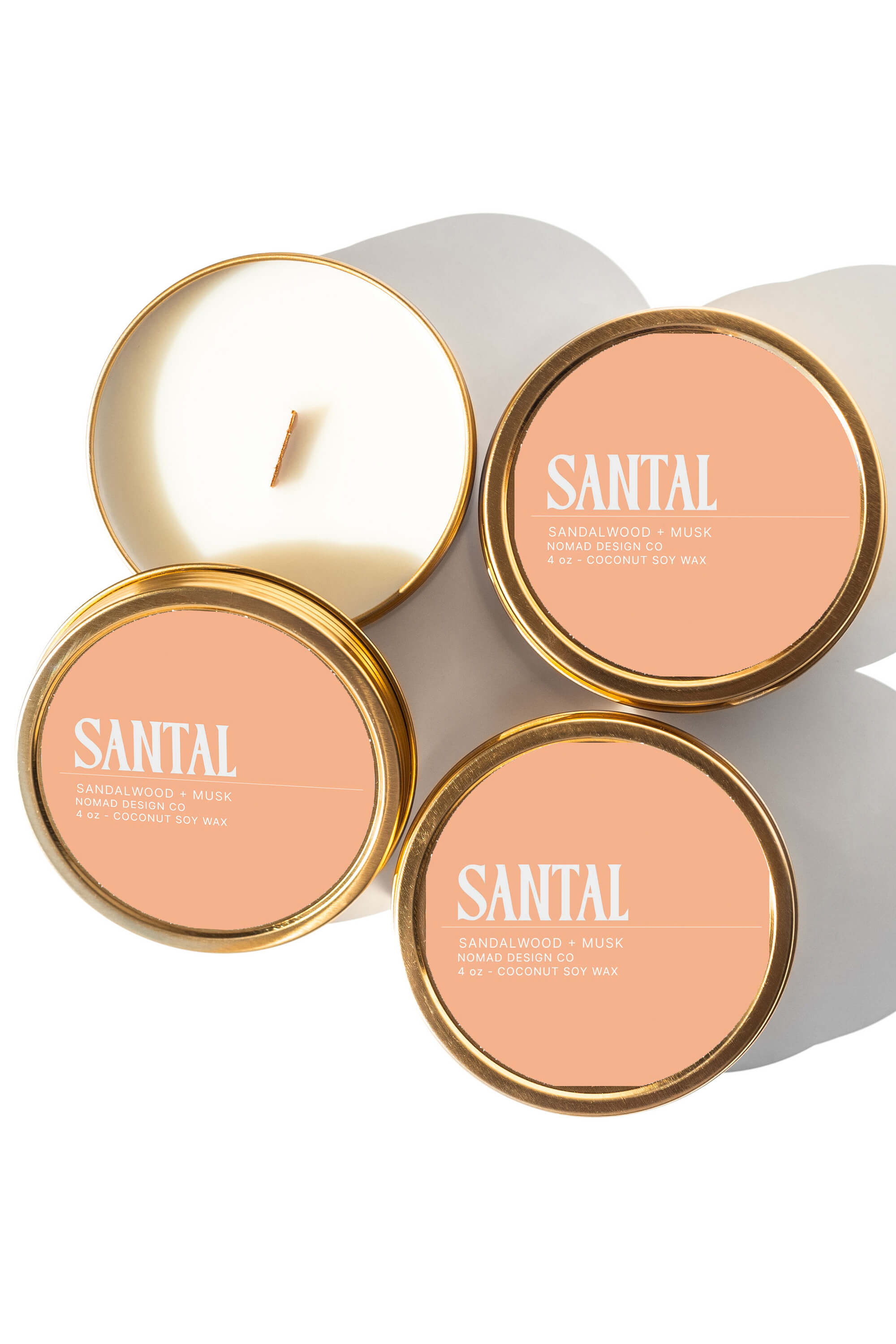 Nomad Design Co Santal Travel Tin Candle