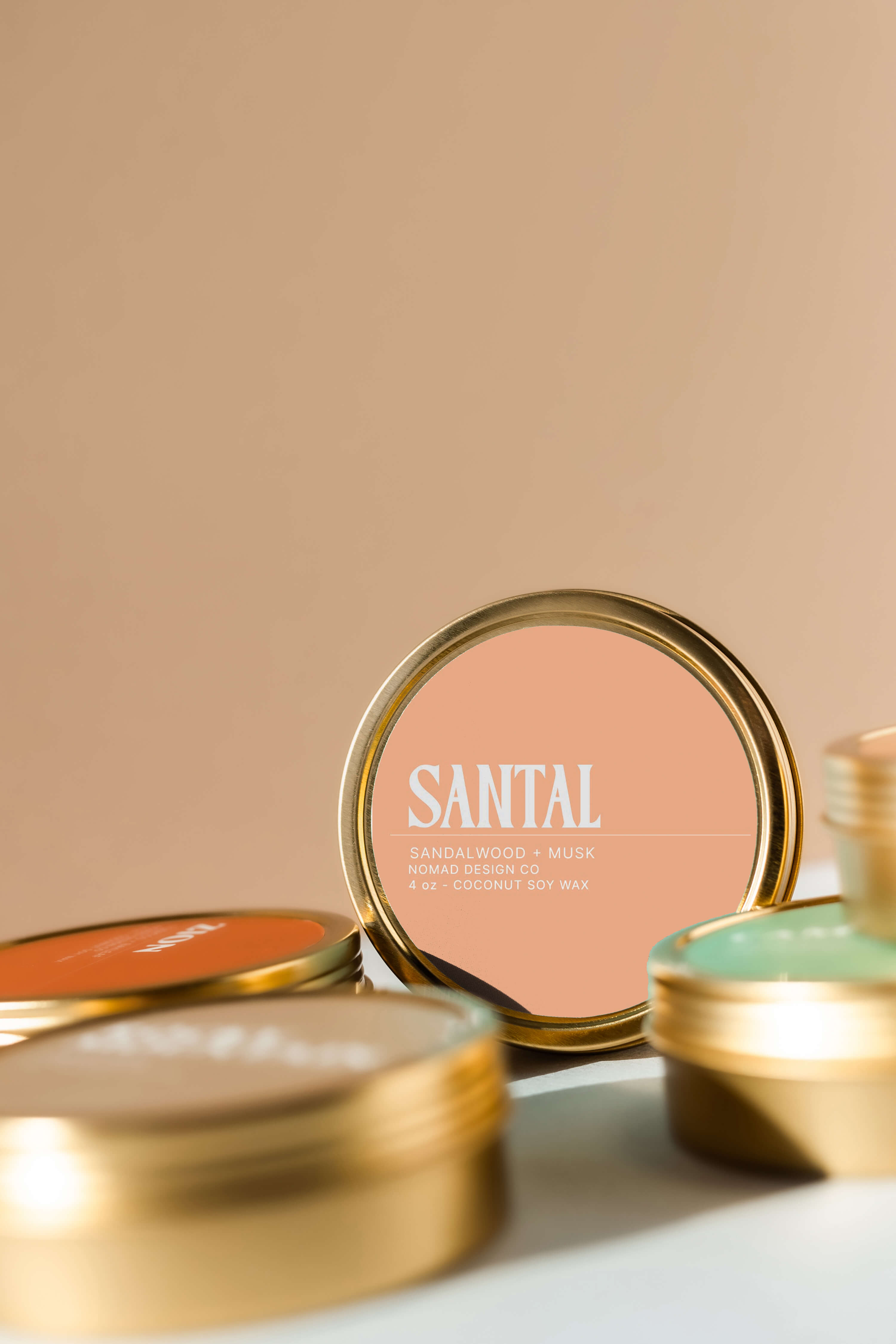 Nomad Design Co Santal Travel Tin Candle