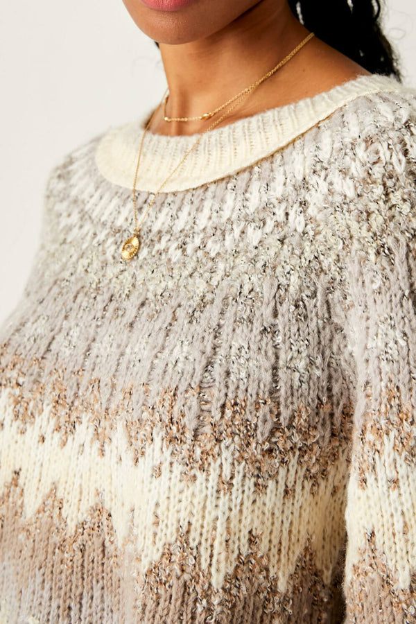 free people crop knit sweater